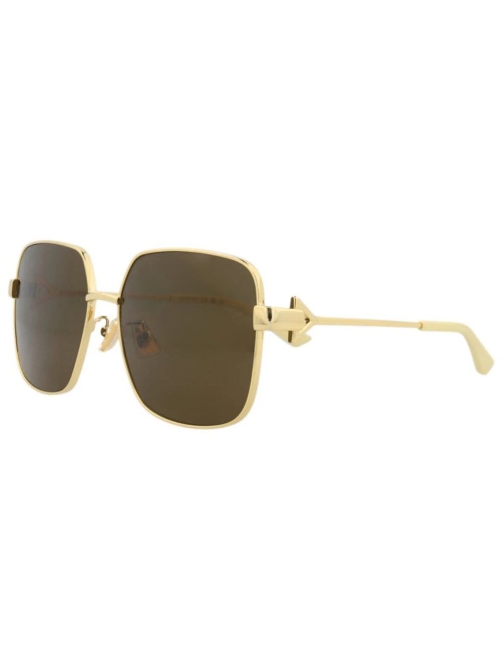 New Bottega Veneta Women's Sunglasses Cat Eye Recycled Acetate Frame Square Gold